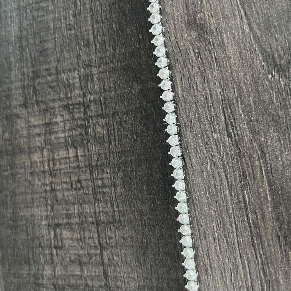 Elegant Silver Tennis Bracelet